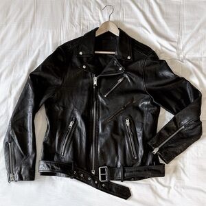 All Saints Men’s Leather Biker Jacket